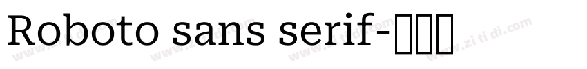 Roboto sans serif字体转换